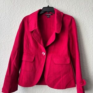 Ellen Tracy Red Women's Blazer Jacket